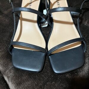 Torrid Black Strappy Sandals